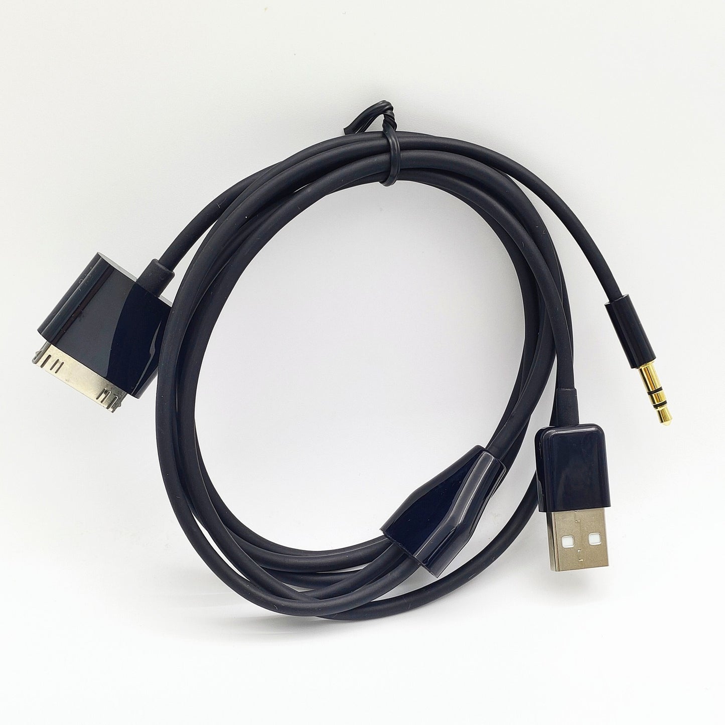 Suitable for iPhone 4S, iPod, AUX car audio cable, phone USB charging data cable, 1.5 meters