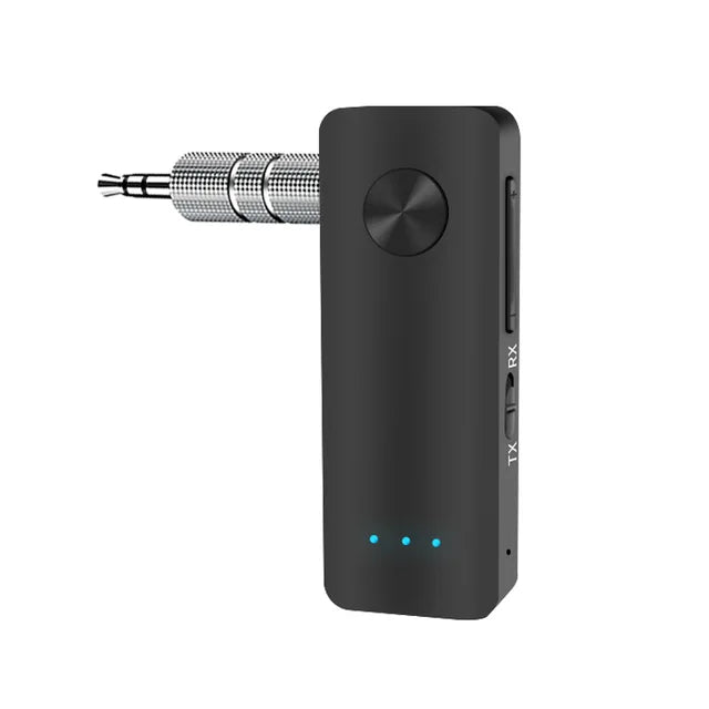 T66 AUX Bluetooth 5.0 Adapter Car Bluetooth Receiver Transmitter 2-in-1 Wireless Audio.