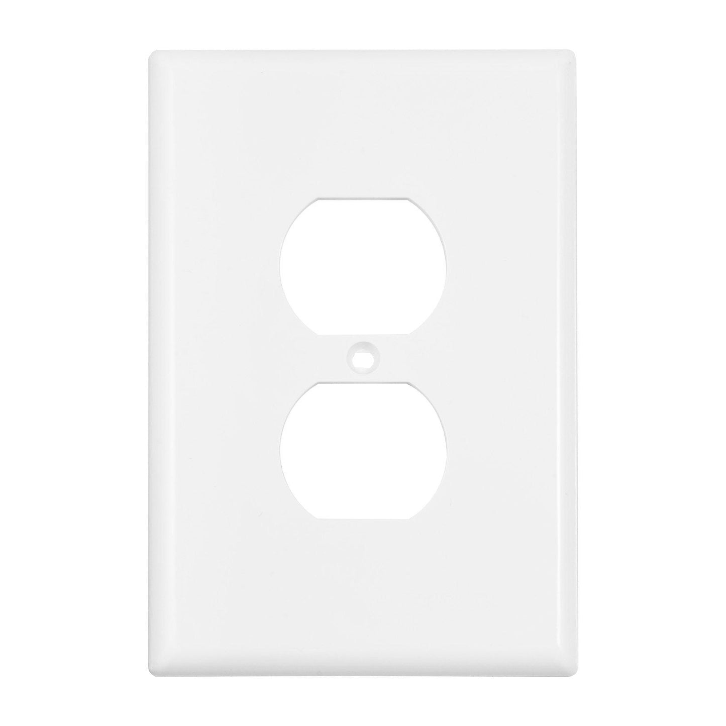 1 - Gang Duplex Outlet Covers Wall Outlet Cover 10 Pack Receptacle Faceplate - GoTypical