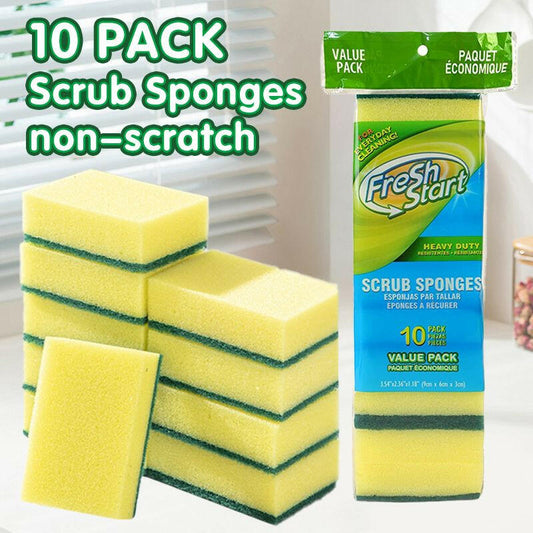 Multi-Purpose Cleaning Sponge Set – 10 or 20pcs Durable Scouring Pads - GoTypical