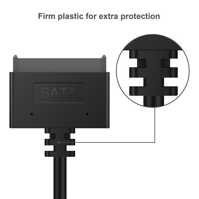 USB 3.0 Easy Drive Cable SATA to USB 3.0 Cable 2.5-inch Hard Disk Adapter Cable 0.5m