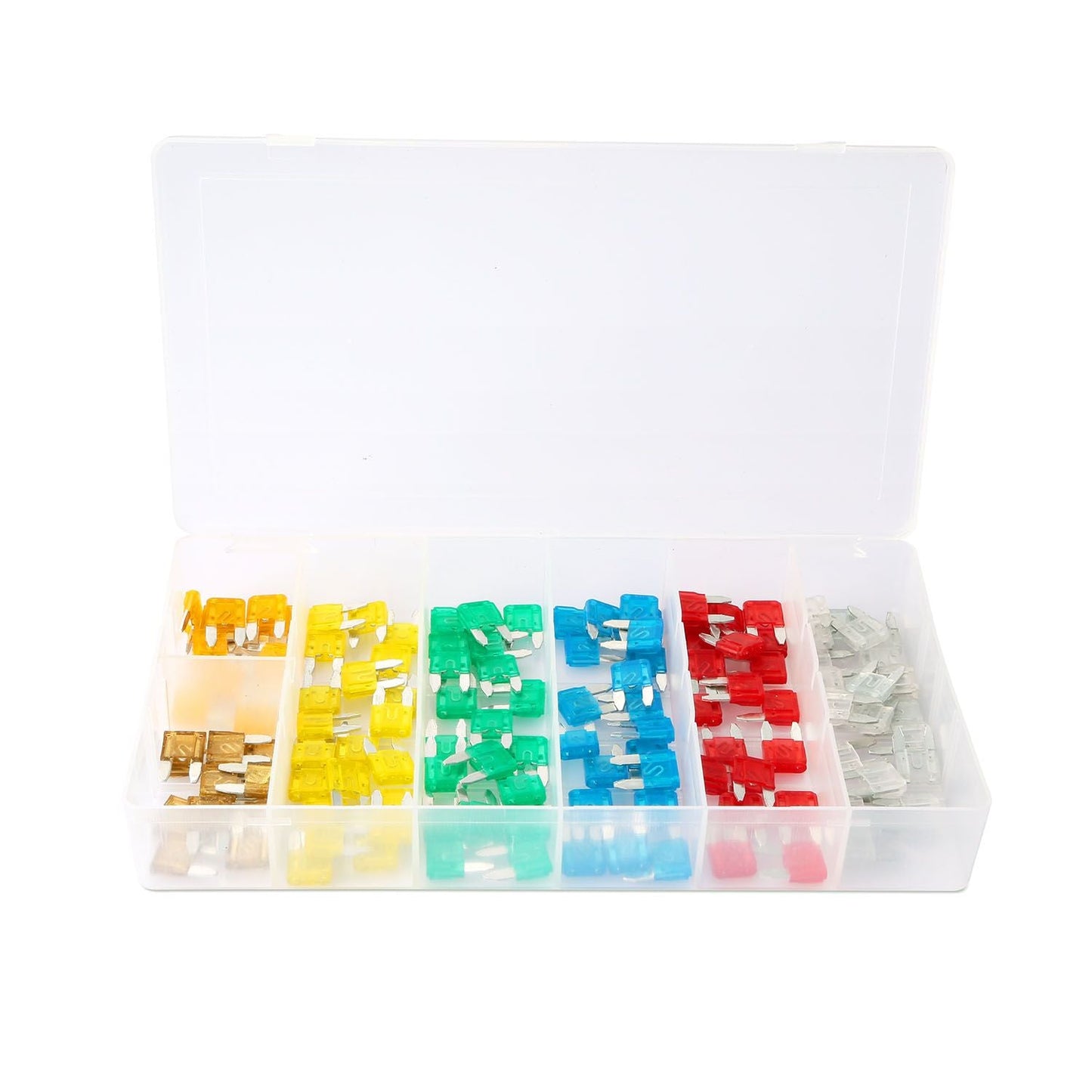 120Pcs Mini Auto Blade Fuse Set Assorted Standard Blade Fuse Kit 5A 7.5A 10A 15A 20A 25A 30A for Car Truck - GoTypical