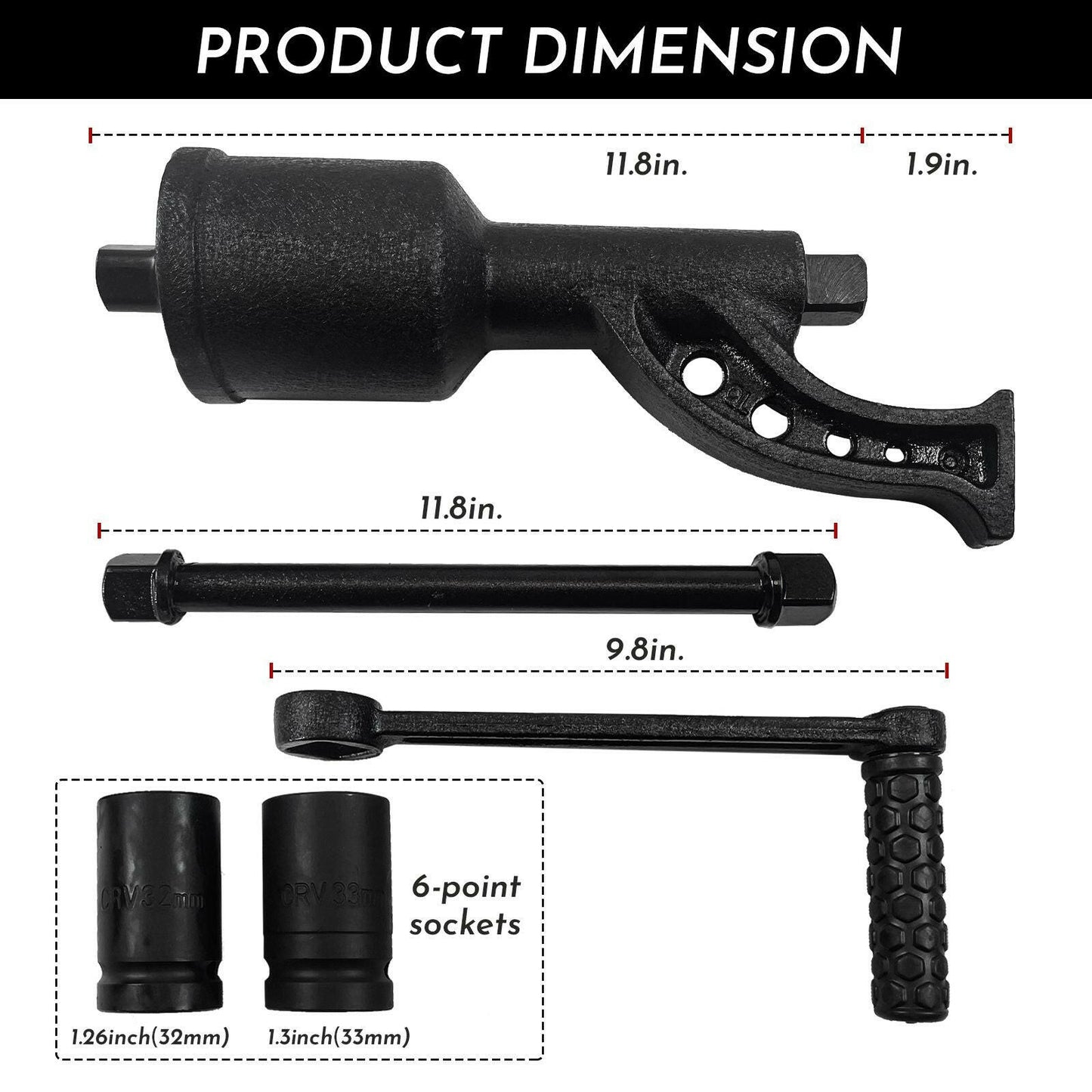1:78 Torque Multiplier Wrench, 5800 NM Lug Nut Wrench Torque Wrench Set Lugnut Remover with Shell Labor Saving Wrench Tool for Truck Trailer RV Duty Torque Multiplier Tool - GoTypical