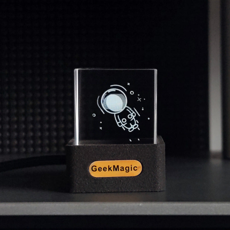 New Trend Mini Transparent WiFi Weather Clock Creative Gift Desktop Decoration Display.