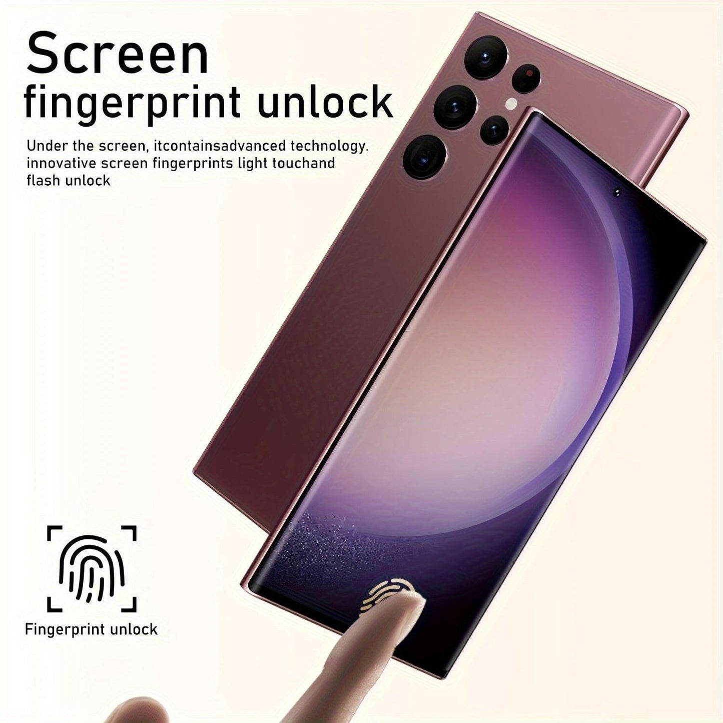 I23 Ultra Android Phone – 256GB Rose Pink 6.8" HD Built-In Stylus Unlocked - GoTypical