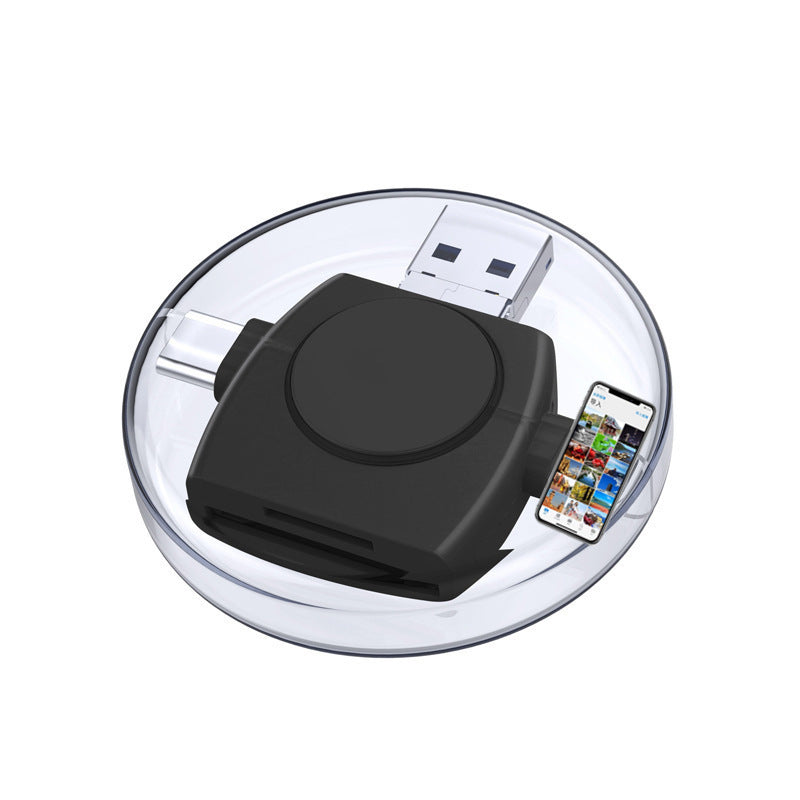 TF card SD card reader suitable for Apple USB C Android Typec computer USB laptop 4in1 card reader.