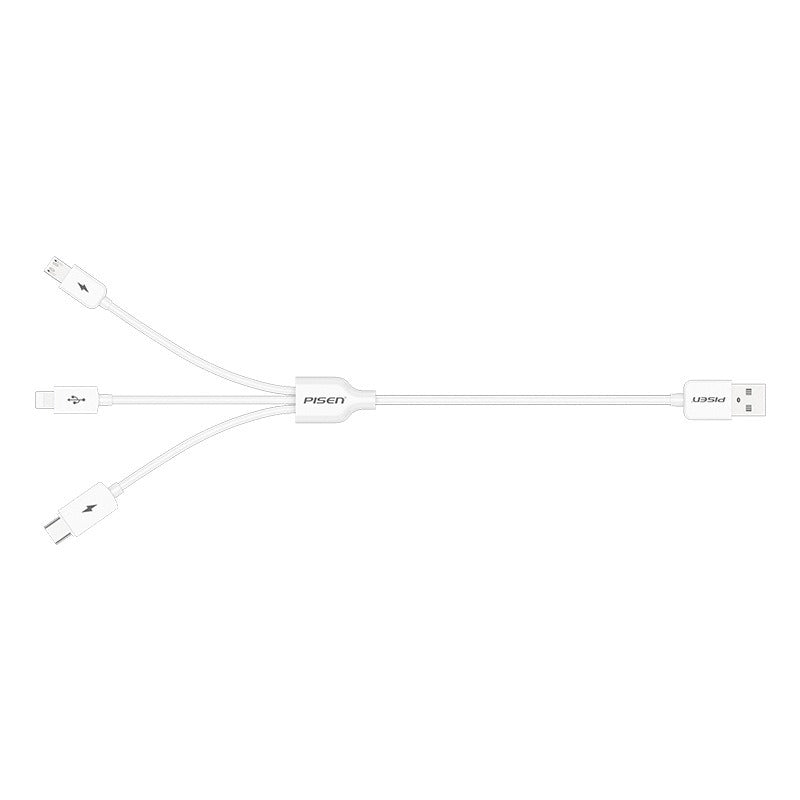 One to three data cable suitable for iPhone 6, Apple, Huawei TYPE-C, three in one car charging 1.2m