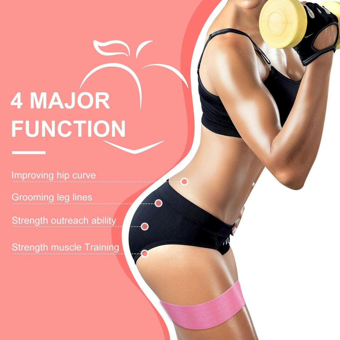 Resistance Bands 3pcs for Legs and Butt – Latex Workout Set - GoTypical