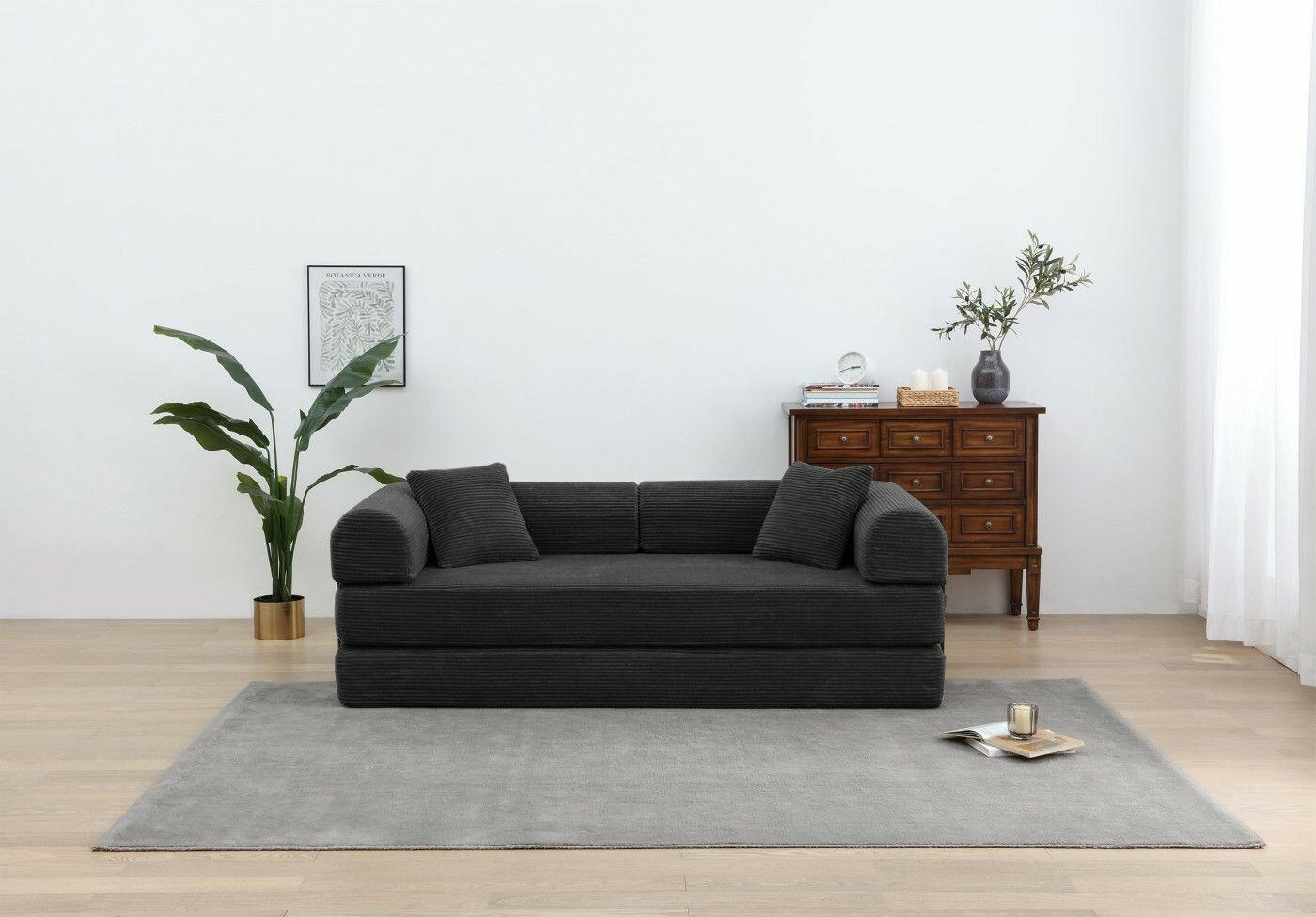 4 - in - 1 Convertible Sofa Bed - 77.9 Inch Modular Floor Couch - GoTypical