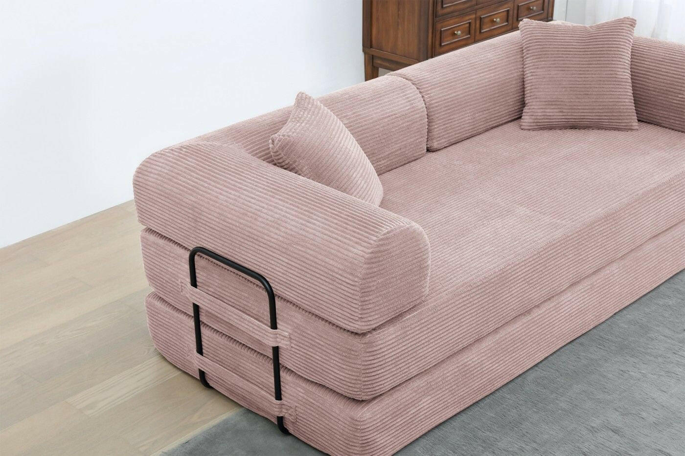 4 - in - 1 Convertible Sofa Bed - 77.9 Inch Modular Floor Couch - GoTypical