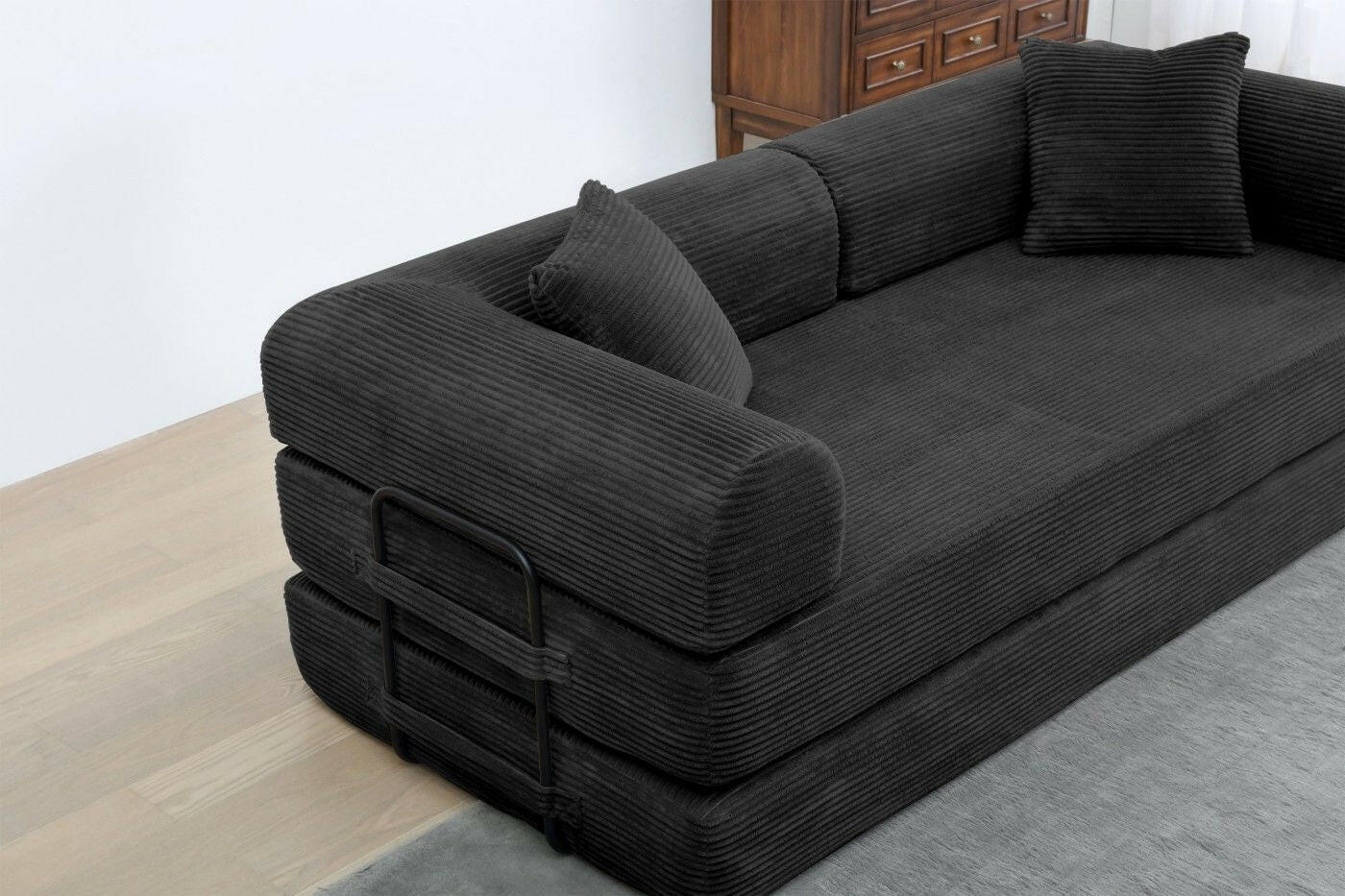 4 - in - 1 Convertible Sofa Bed - 77.9 Inch Modular Floor Couch - GoTypical