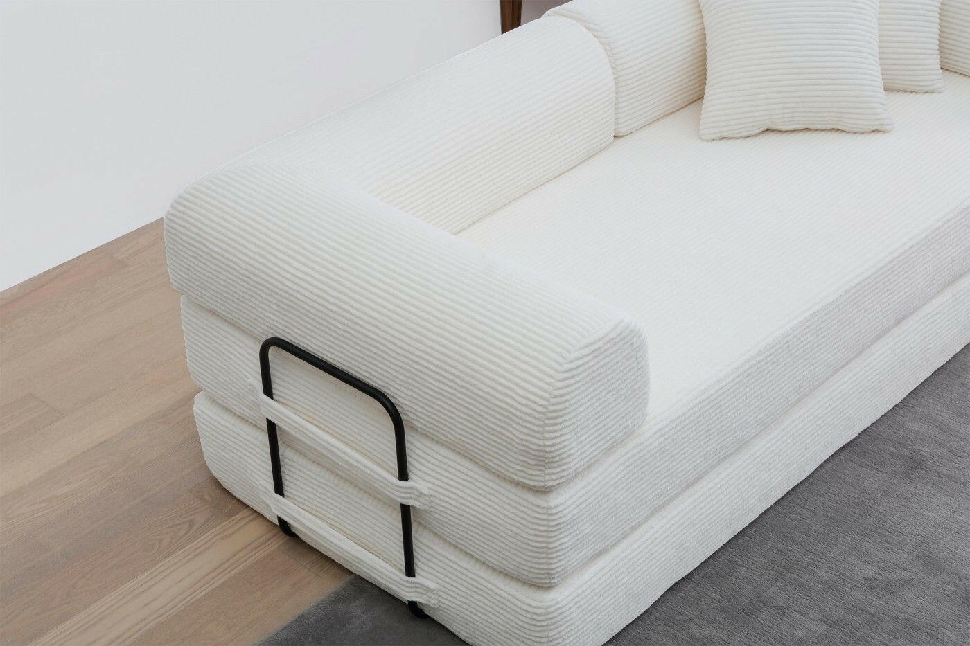 4 - in - 1 Convertible Sofa Bed - 77.9 Inch Modular Floor Couch - GoTypical