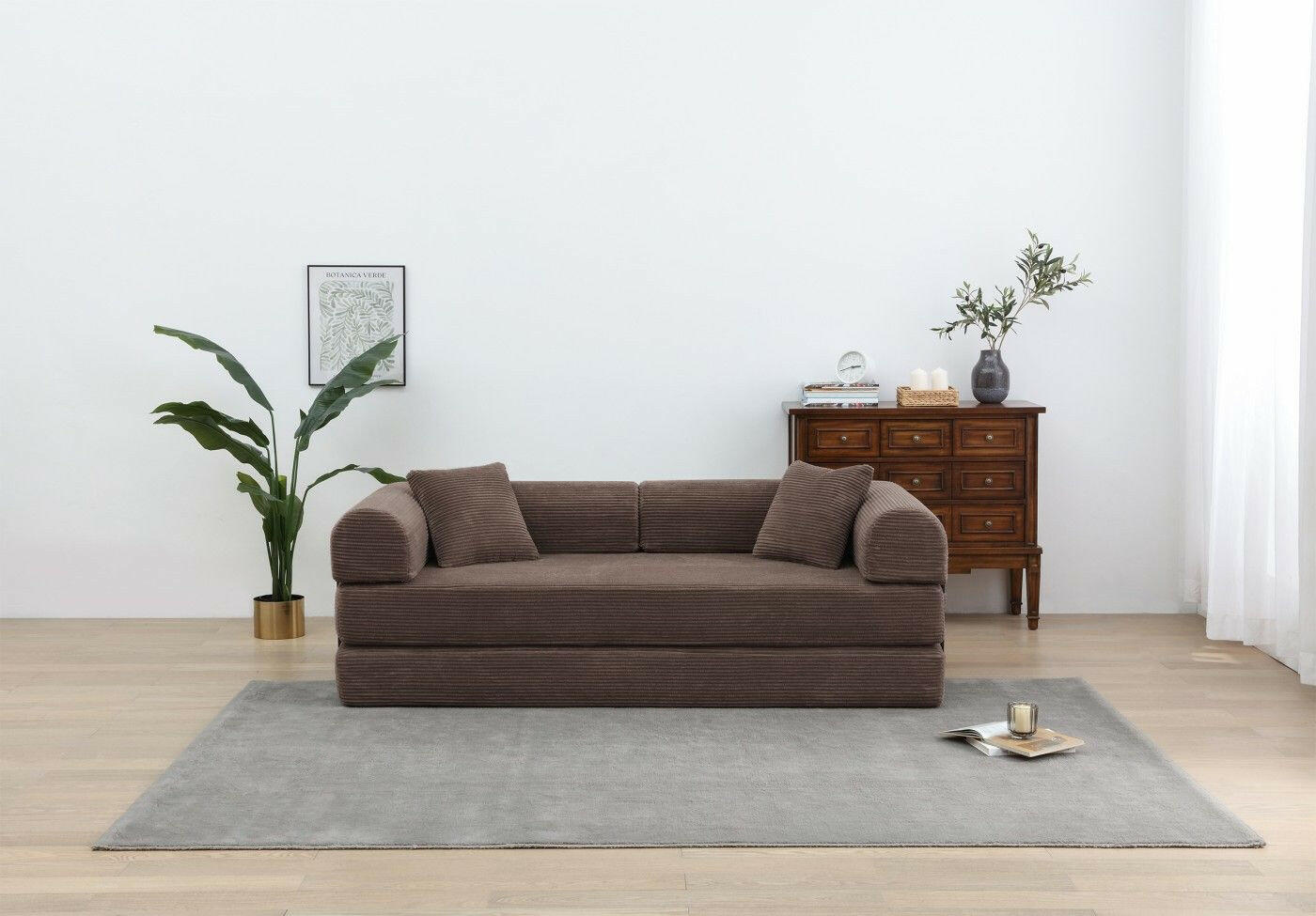 4 - in - 1 Convertible Sofa Bed - 77.9 Inch Modular Floor Couch - GoTypical