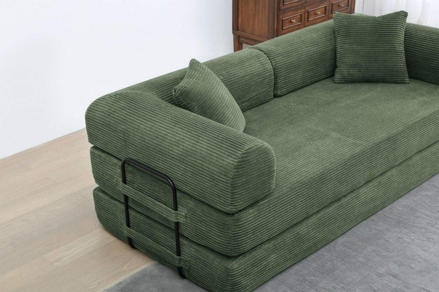 4 - in - 1 Convertible Sofa Bed - 77.9 Inch Modular Floor Couch - GoTypical