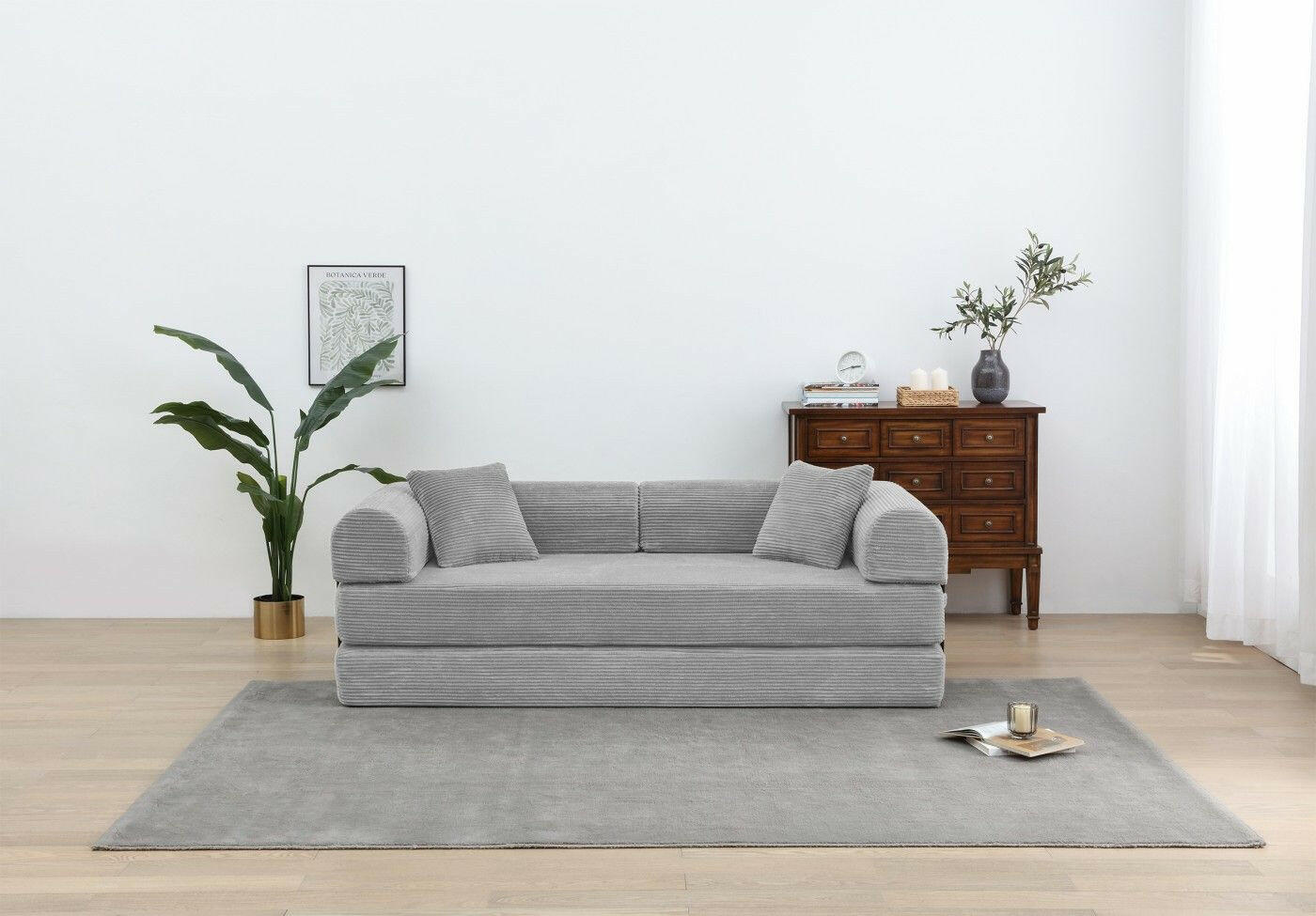 4 - in - 1 Convertible Sofa Bed - 77.9 Inch Modular Floor Couch - GoTypical