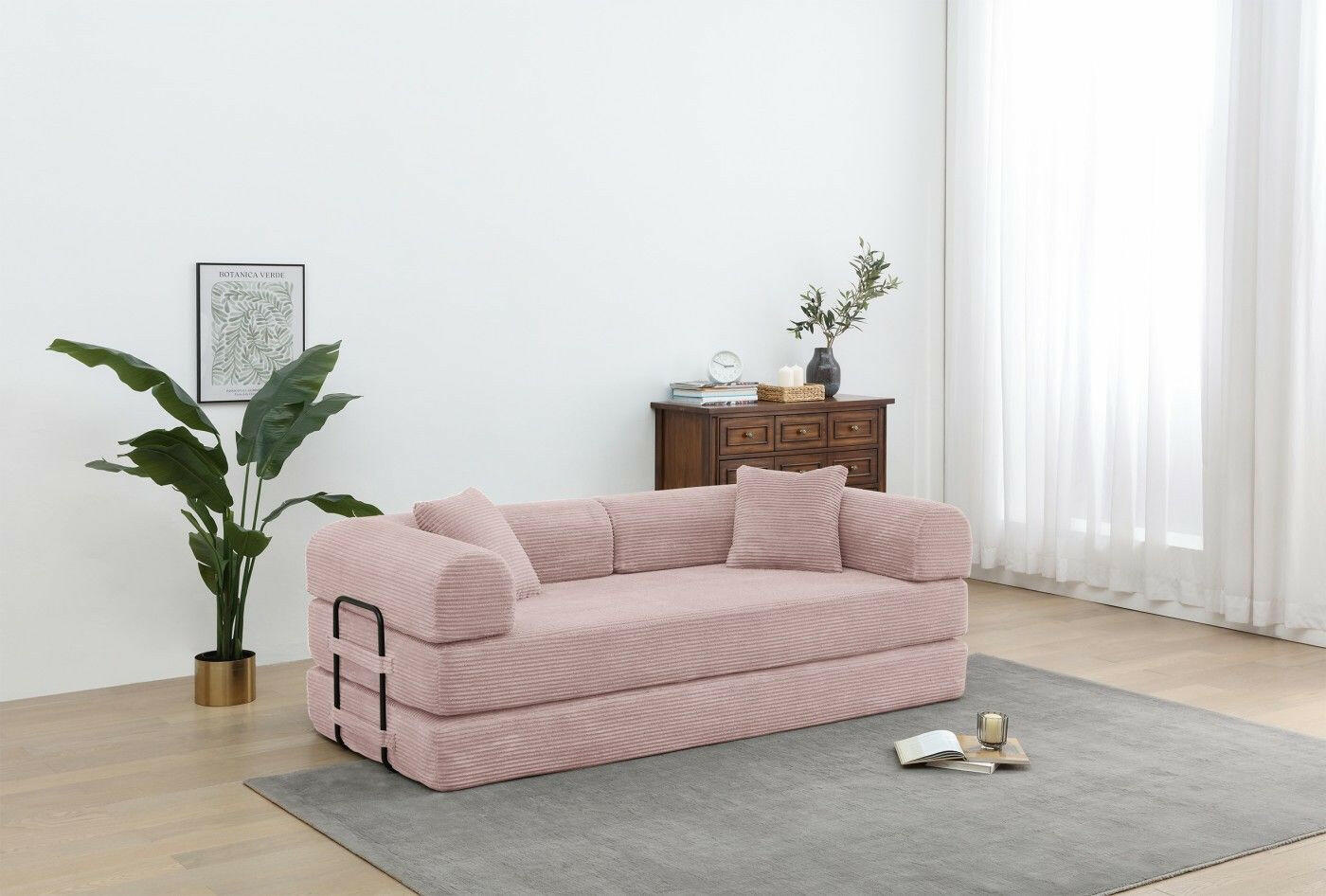 4 - in - 1 Convertible Sofa Bed - 77.9 Inch Modular Floor Couch - GoTypical