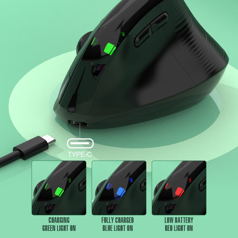Vertical Mouse Charging Wireless Bluetooth Dual Mode Mouse Business Silent Office Computer