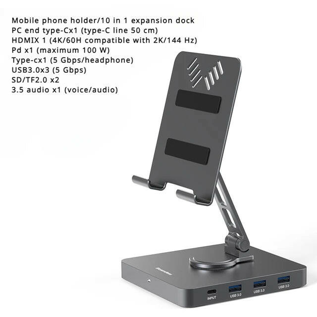 . 4K 60Hz USB 3.0 Type-C Docking Station – Gigabit Ethernet Hub - GoTypical