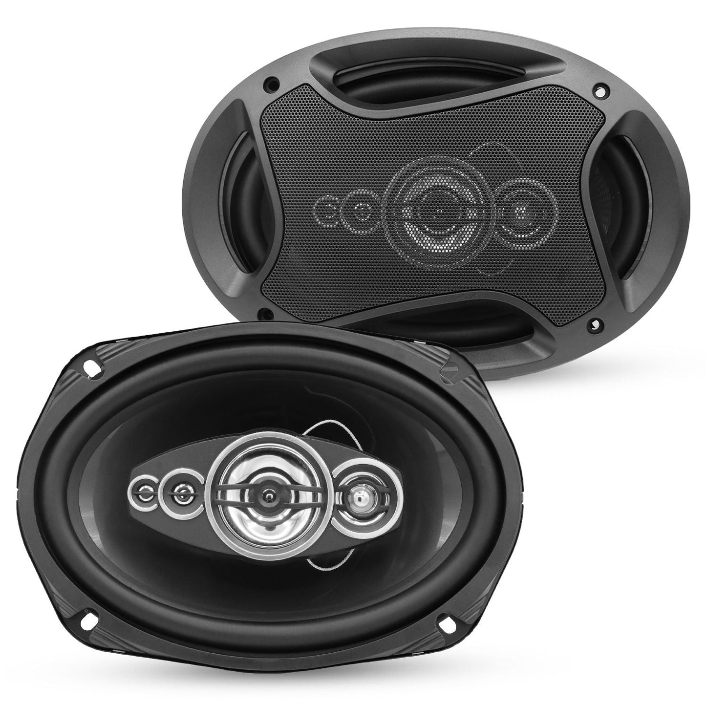 5 Core 6x9 Car Speaker Pair 800W 4Ohm 2 Way Coaxial Speaker w Super Tweeter Universal Fit for Cars Stereo Easy Installation High Performance Sound System for Clear Sound & Deep Bass - CS 69 2W - GoTypical