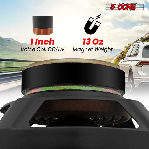 5 Core 8 Inch Subwoofer Speaker 1000W Combined Peak 4Ohm Replacement Car Bass Sub Woofer - GoTypical