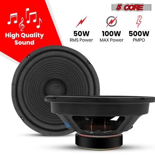 5 Core 8 Inch Subwoofer Speaker 1000W Combined Peak 4Ohm Replacement Car Bass Sub Woofer - GoTypical