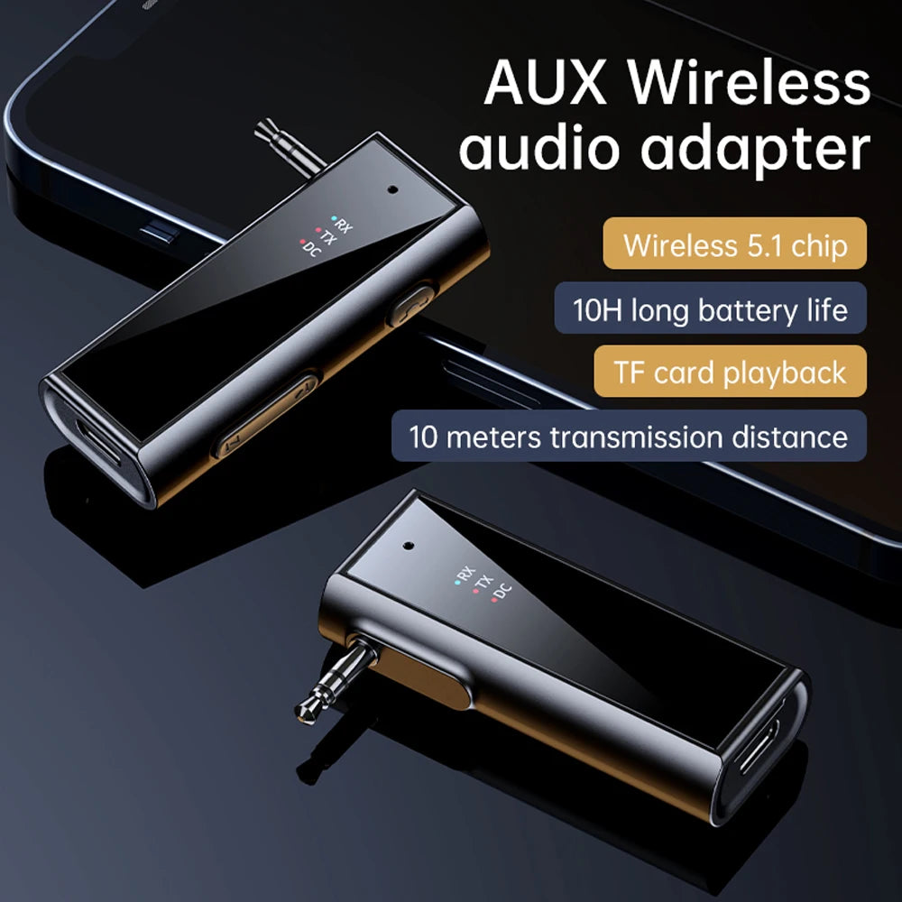 Car Bluetooth receiver, car audio AUX, Bluetooth audio adapter, TV, computer, Bluetooth transmitter.