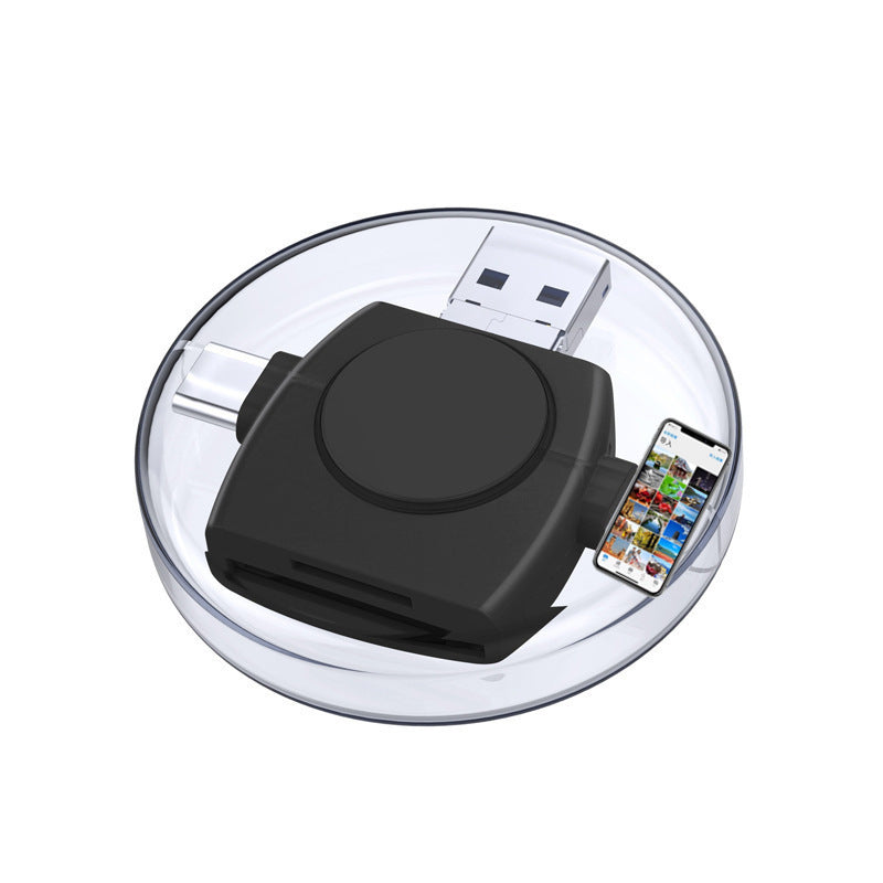 TF card SD card reader suitable for Apple USB C Android Typec computer USB laptop 4in1 card reader.