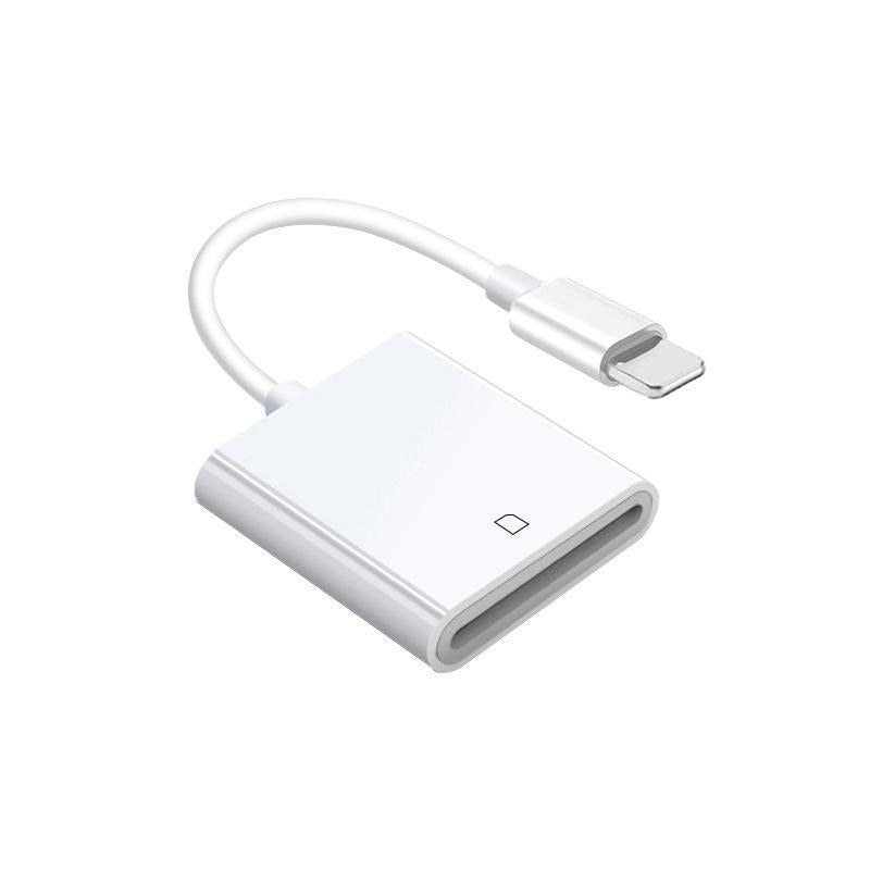 Suitable for Apple 2-in-1 card reader, phone lighting converter, TF+SD card, OTG multifunctional camera.