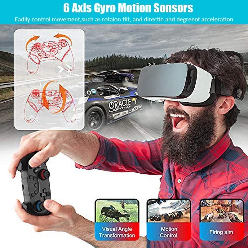Switch Bluetooth wireless game controller PC controller with screenshot six axis gyroscope accelerator supporting wake-up.