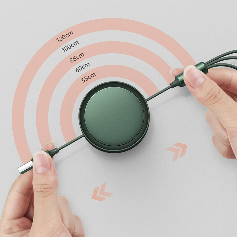 Neutral one to three data cable fast charging extension cable charging cable three in one data cable