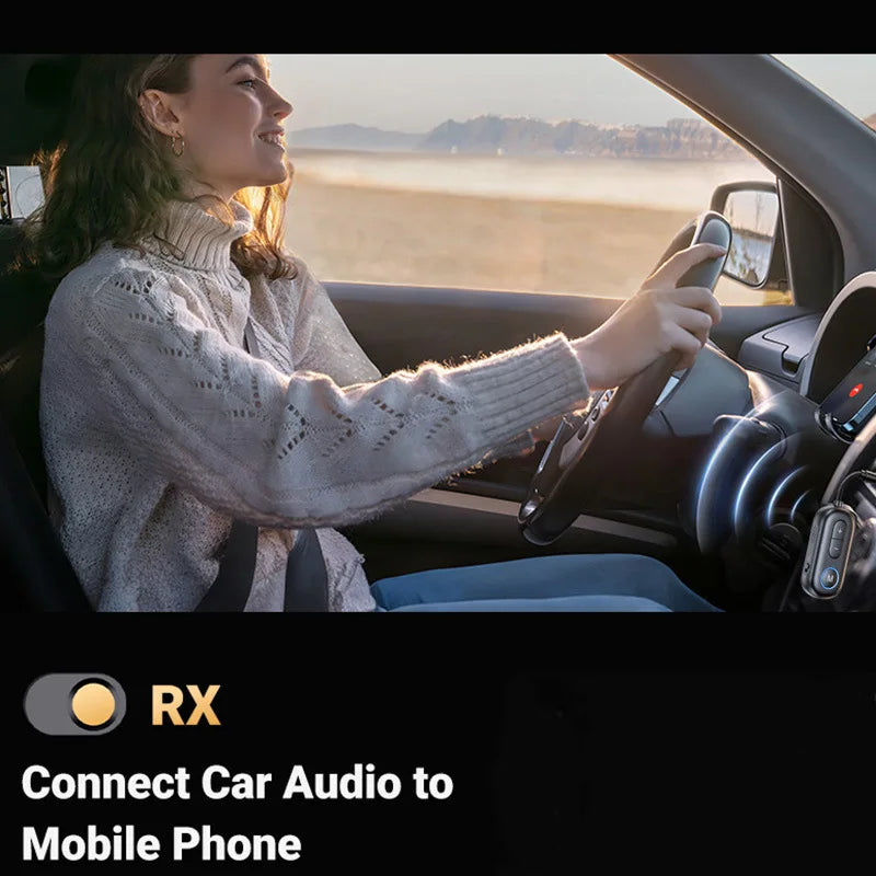 Bluetooth 5.4 receiver transmitter, car mounted AUX 2-in-1 aircraft fitness TV dedicated wireless transmitter