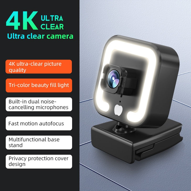 4k beauty autofocus 1080p computer camera high-definition network USB live streaming webcam2k.