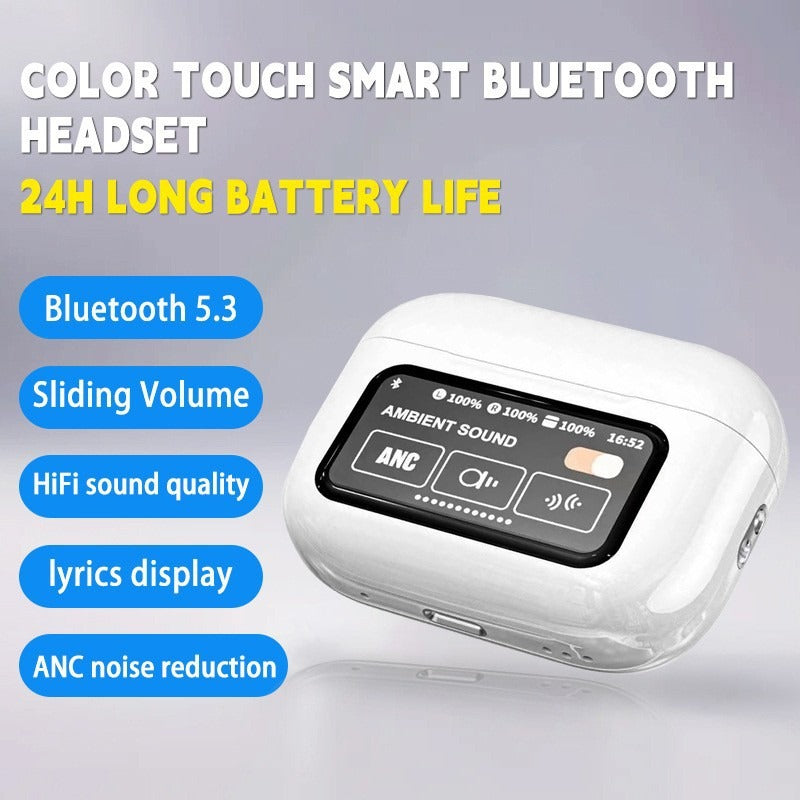 A9pro Bluetooth headset LCD smart color screen wireless active noise reduction long battery life headset