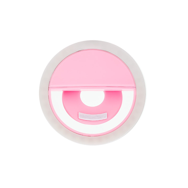 RK-12 Mobile Phone Fill Light Wholesale Live Beauty Selfie Lighting Round Flash Charging LED Fill Light.