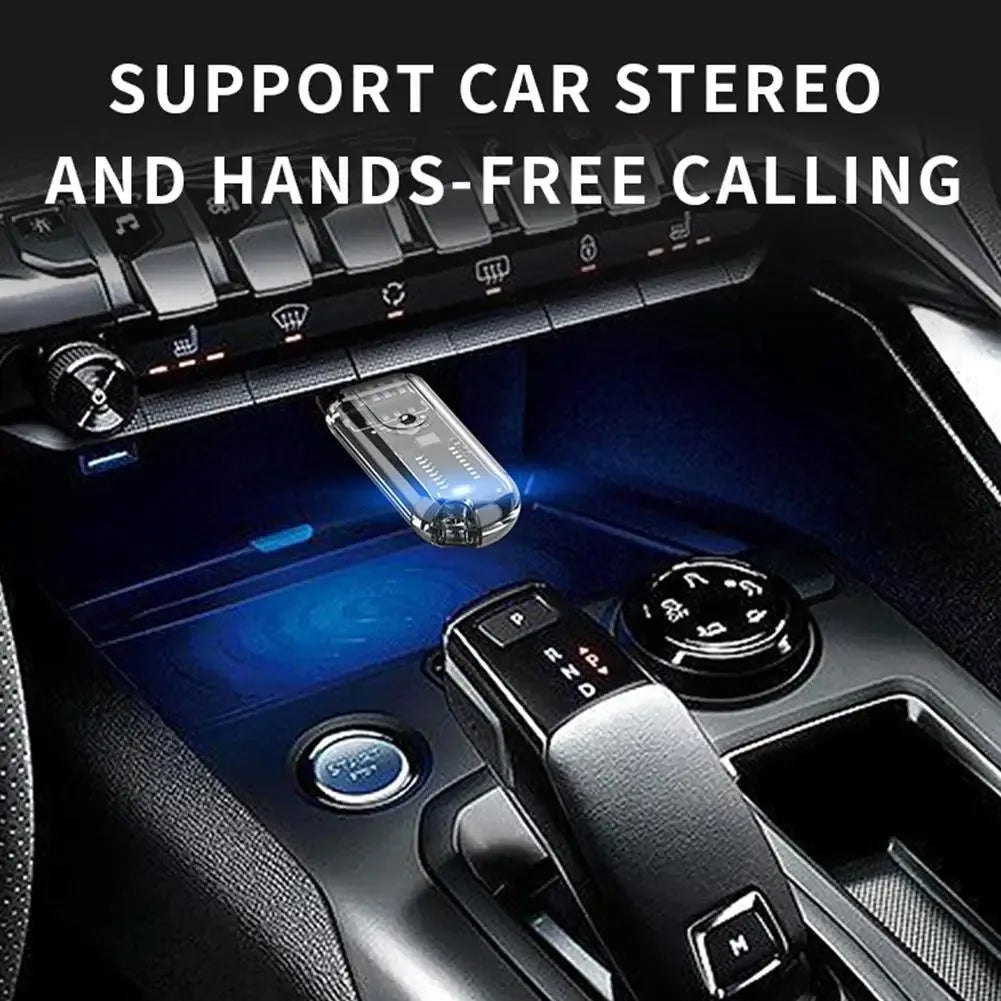USB interface Bluetooth receiver 5.3 mobile phone Bluetooth connection car computer speaker audio adapter to play music.