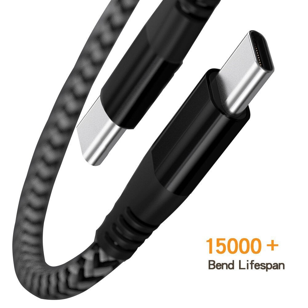 Double head Type-C cable TypeC elbow USB C to C charging cable suitable for Apple 15PD fast charging data cable