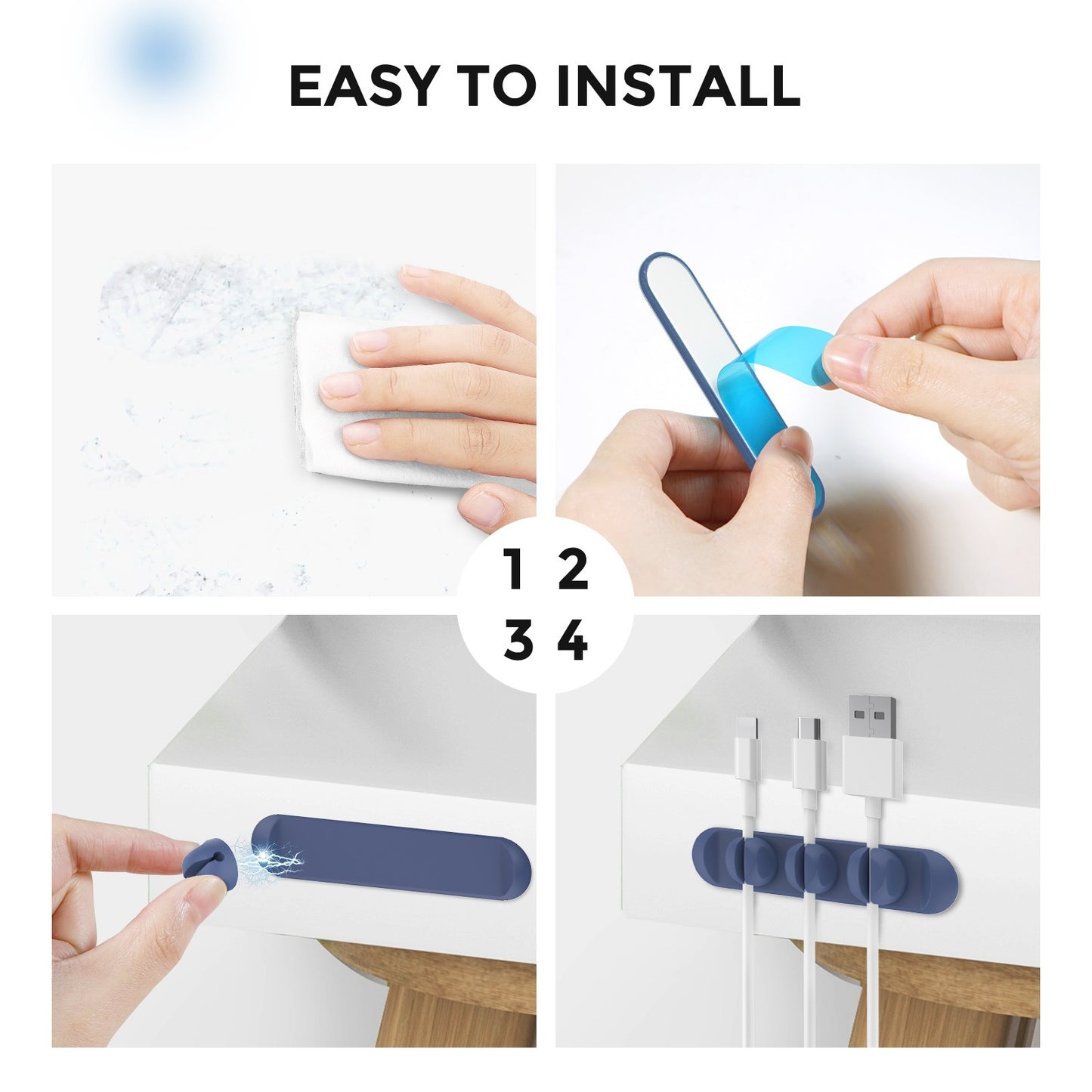 Data cable protection cover charging wire magnetic cable organizer silicone desktop data cable storage and winding device.