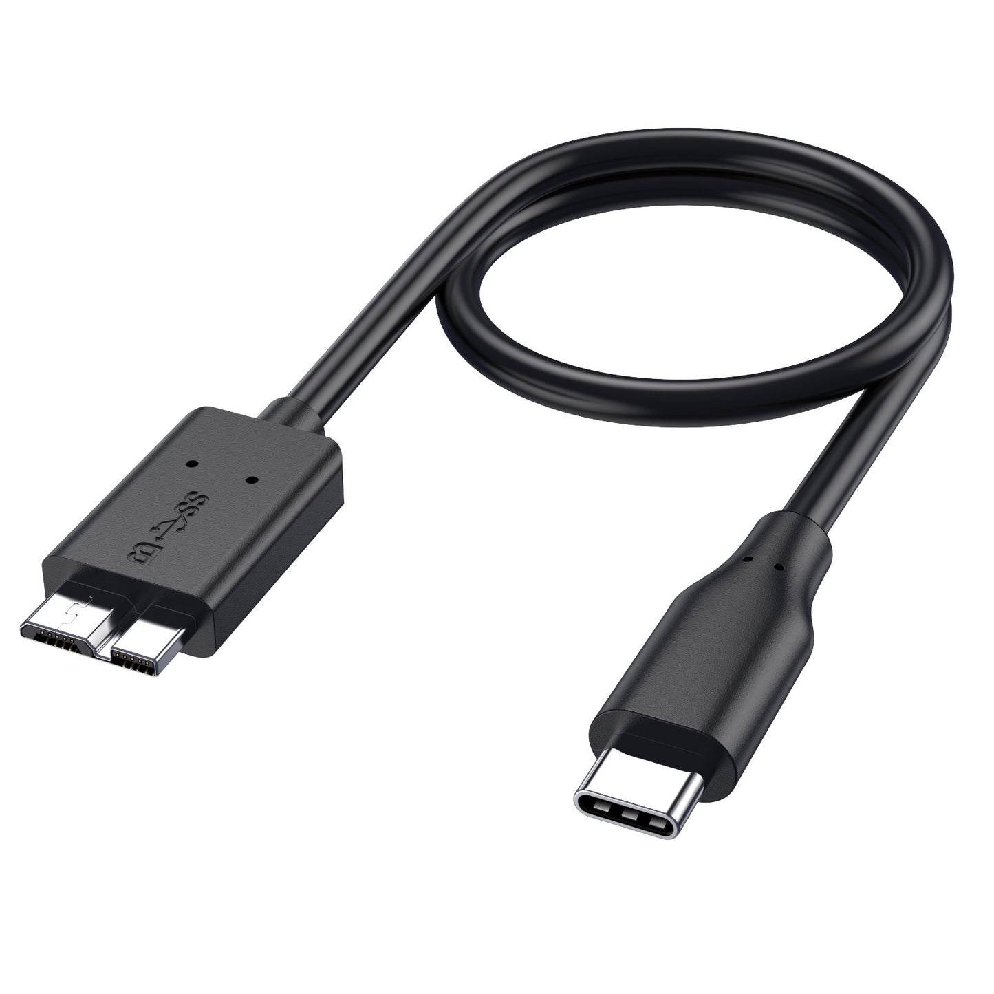 Type-C to micro data cable Type-C portable hard drive cable USB3.1 to USB3.0 hard drive data cable