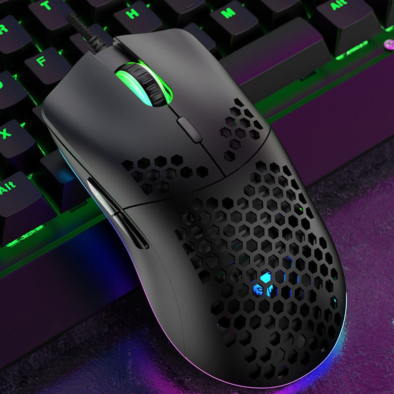 Wired gaming mouse hole mouse RGB luminous macro programming gaming mouse 6 keys