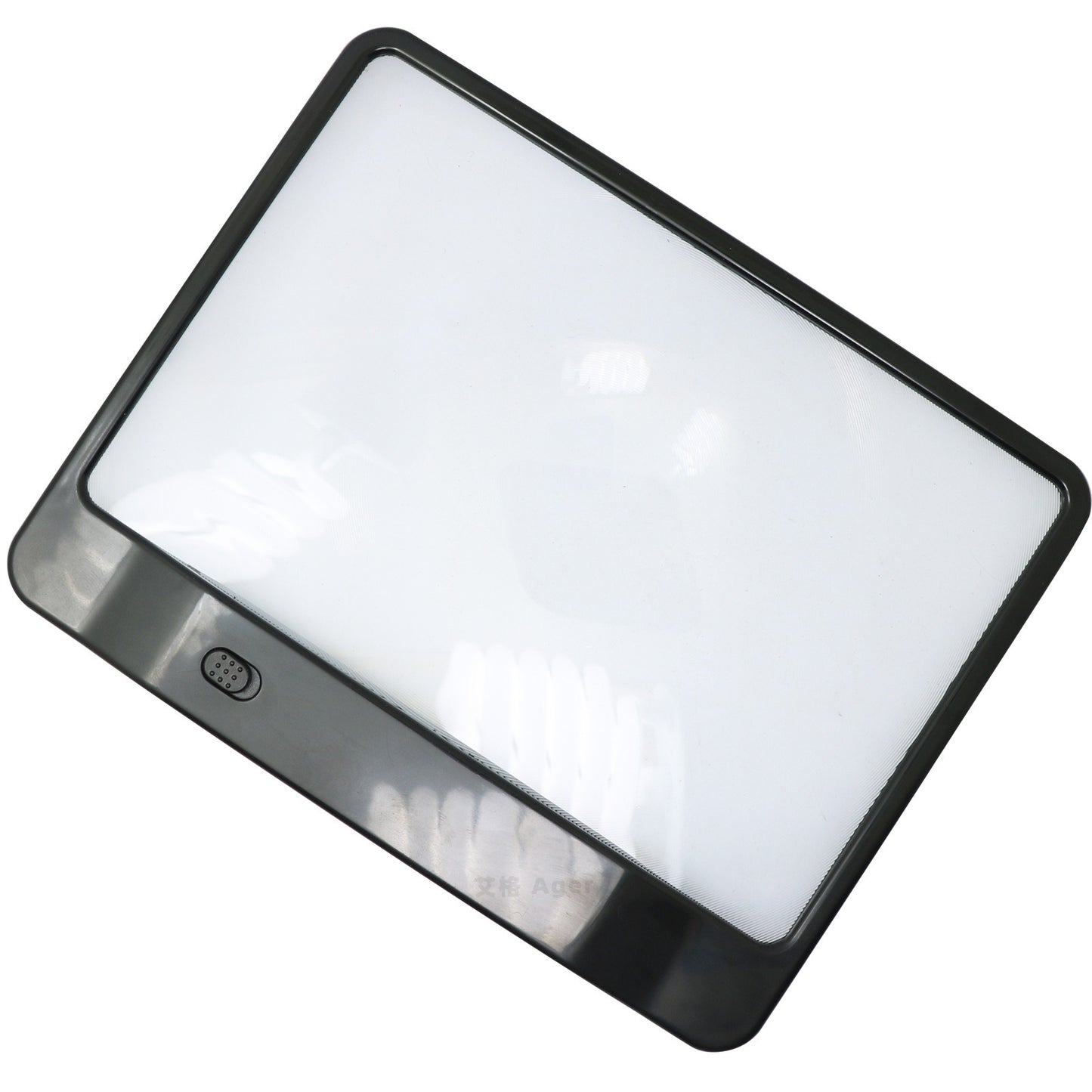 Full page reading 3LED light 3x PVC night light desktop handheld magnifying glass.