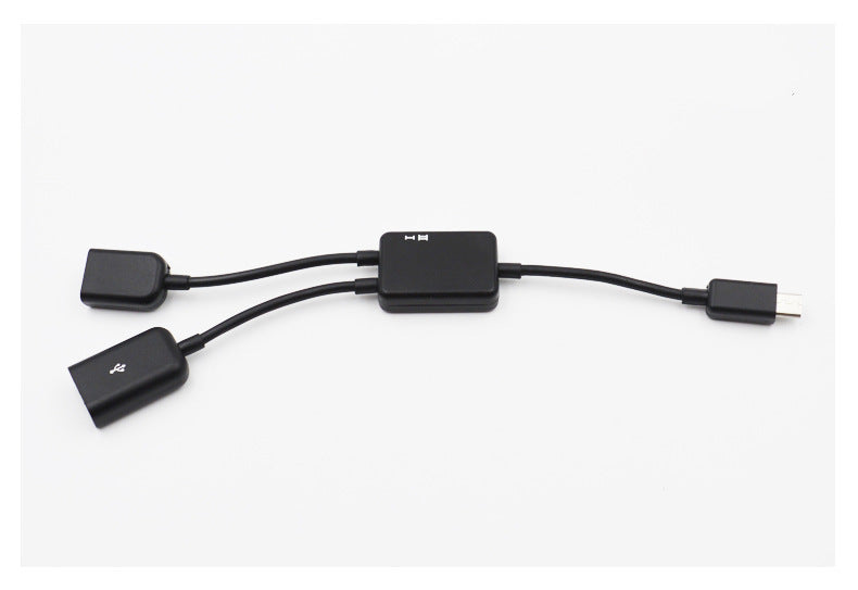 2-in-1 external power supply/mobile phone charging OTG data cable S3 S4 NOTE3 mobile phone tablet OTG cable
