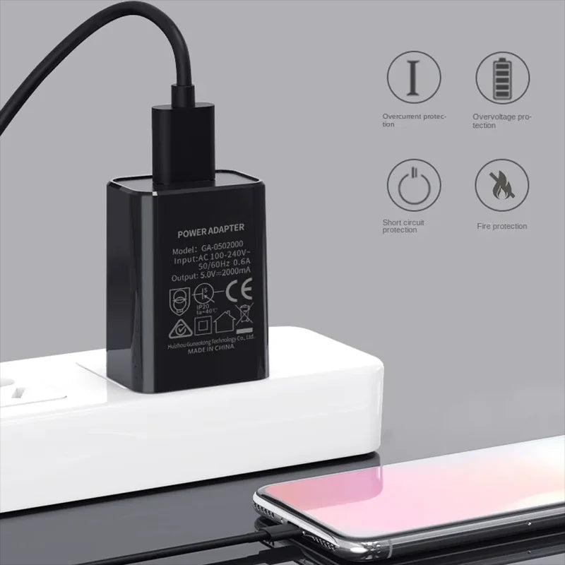 Australian Adapter 5V 1A 2A Fast Charging SAA Plug Mini USB Travel Wall Charger SAA Certified For Xiaomi huawei Phone Charge