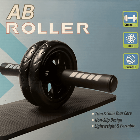 Ab Roller Wheel with Kneeling Pad – Core Strength Trainer for Home Gym - GoTypical