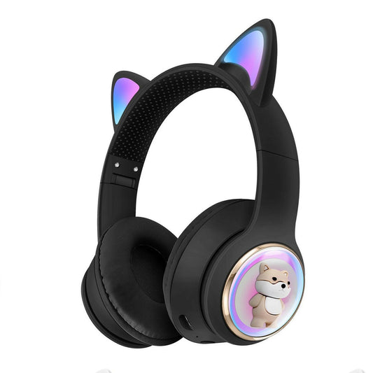 . AKZ-51 Bluetooth Earphones – Foldable, Cartoon Pet Design - GoTypical