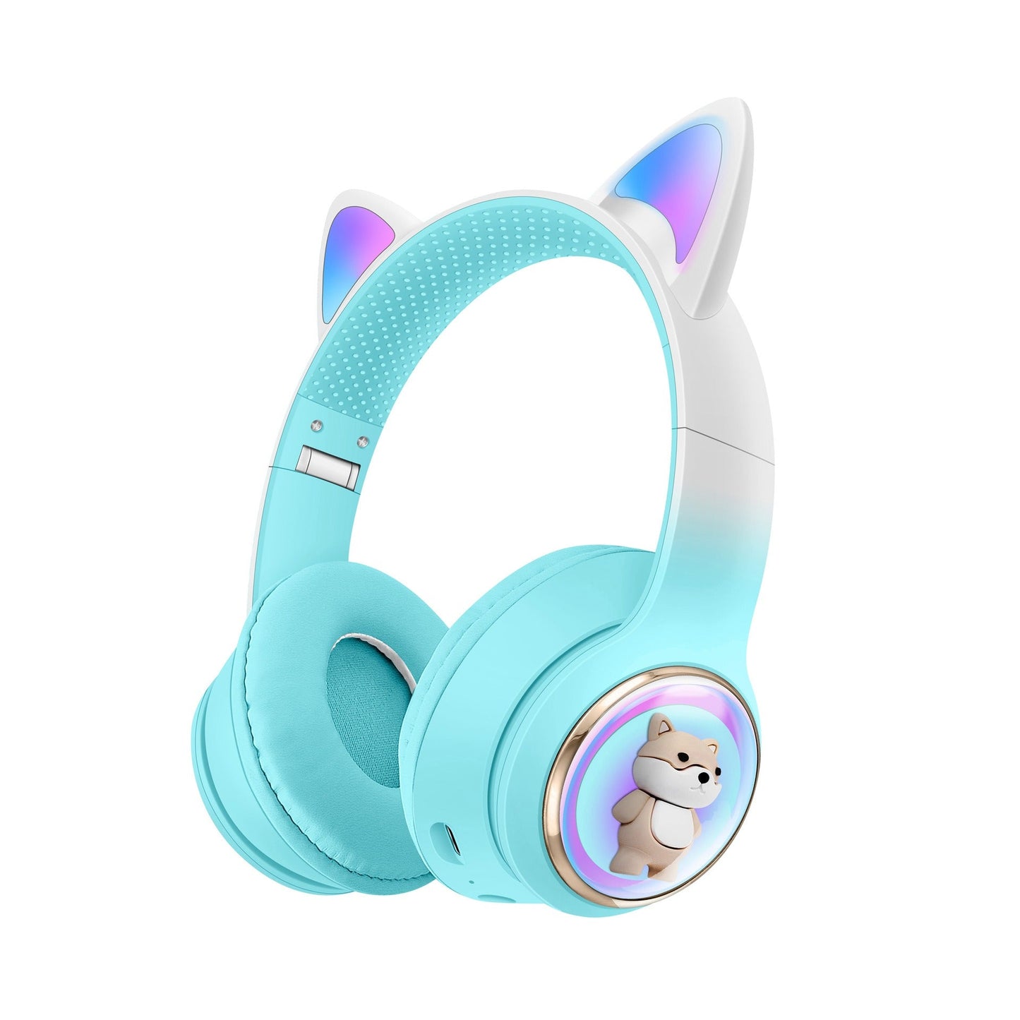 AKZ - 51 Earphones Space Cabin Cute Cartoon Pet Bluetooth Headwear Large Battery Earphones Foldable Earphones - GoTypical