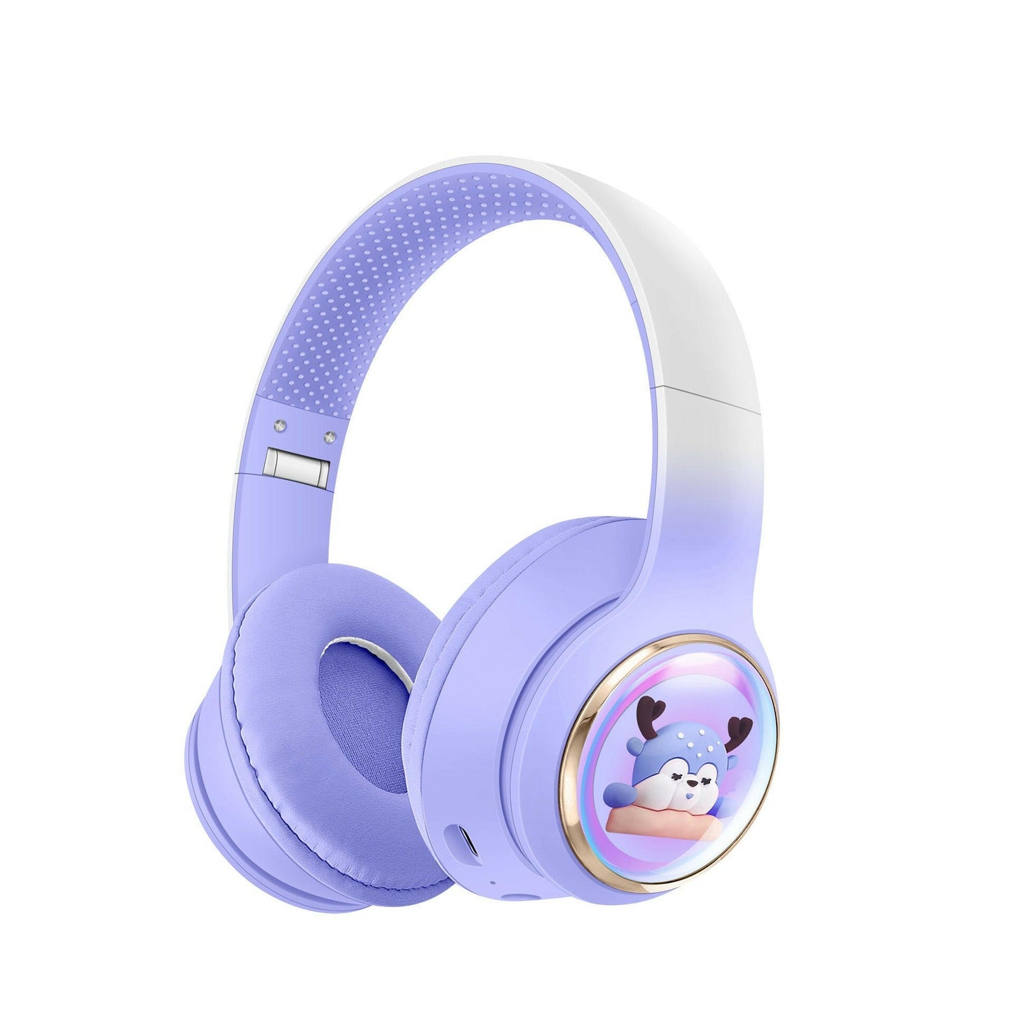 . AKZ-56 Bluetooth Foldable Earphones – Cartoon Pet Design - GoTypical