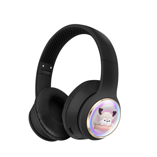 . AKZ-56 Bluetooth Foldable Earphones – Cartoon Pet Design - GoTypical