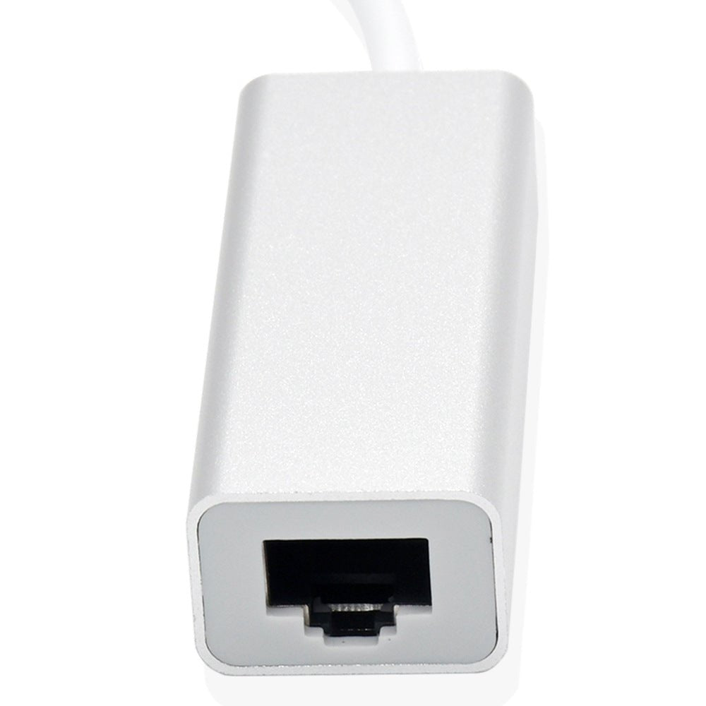 Aluminum alloy 2.0USB 100Mbps Ethernet card with no drive and cable Type - C to RJ45 Ethernet interface converter - GoTypical
