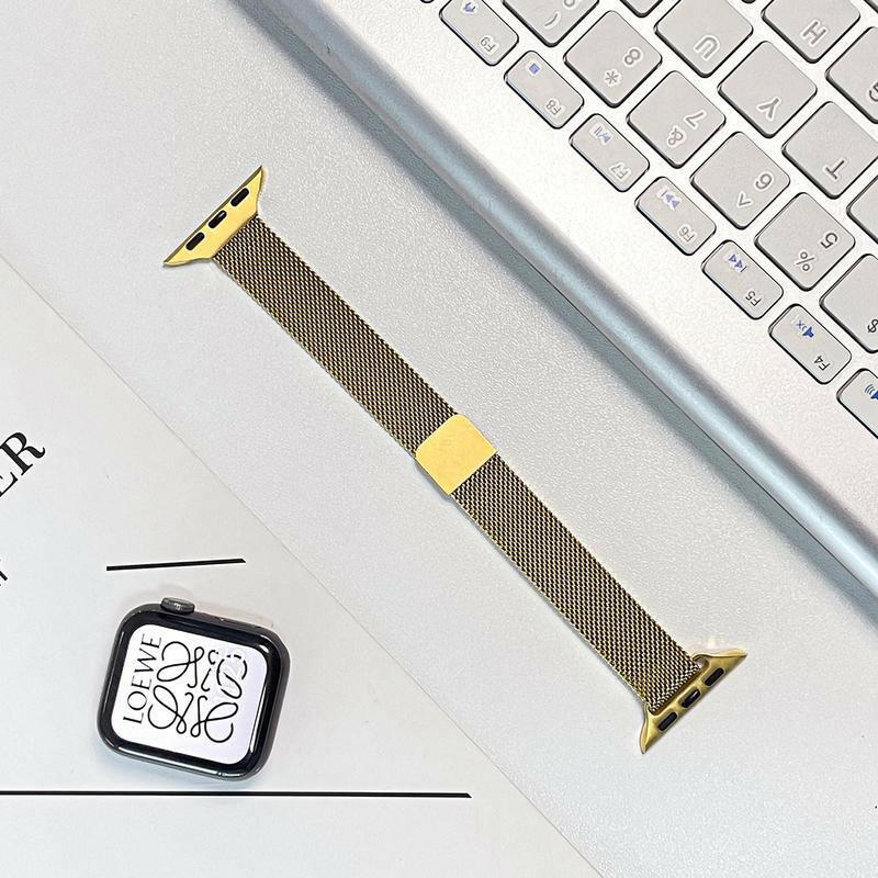 Apple Watch Milanese Loop Strap – Thin Metal Magnetic Clasp for Series 9 - GoTypical
