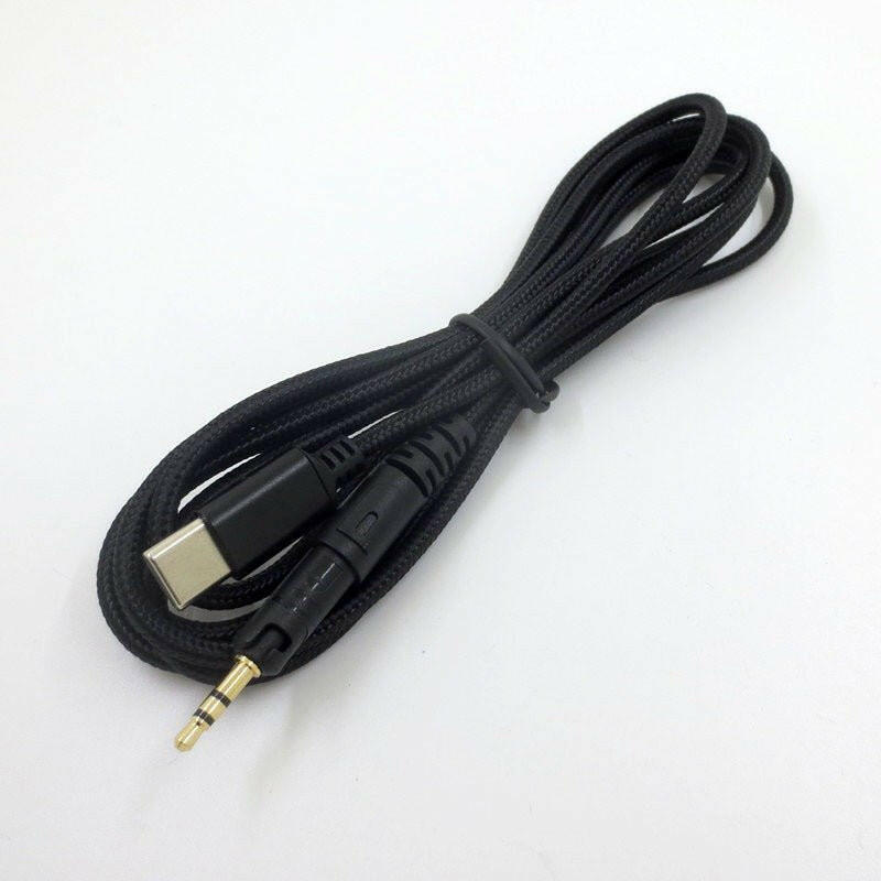 . Type-C Audio Headphone Cable – 1.5m Nylon Braided, Inline Mic - GoTypical